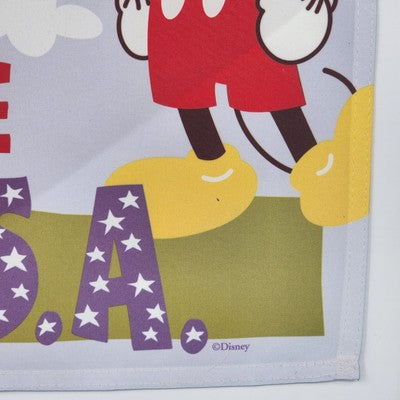 Disney Mickey Mouse "Summer in the USA" Garden Flag Banner Celebrate 90 Yrs 18"