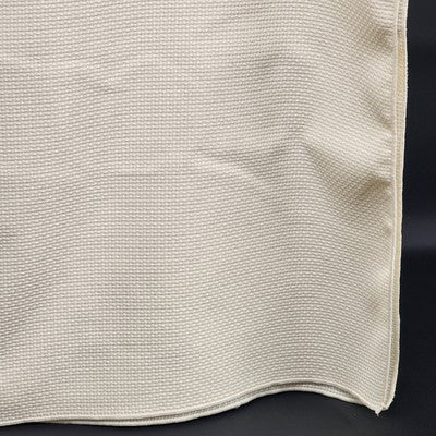 Beige Tablecloth Table Cover with Waffle Woven Weave Pattern Polyester 58" x 82"
