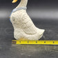 Enesco Policeman White Duck Goose Figurine 7" w Cap & Tie Porcelain 1986 Mexico