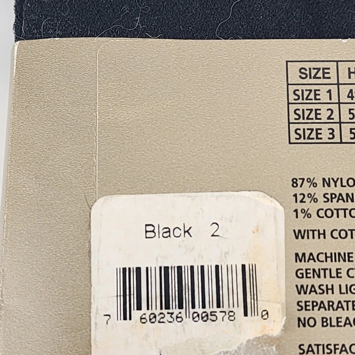 Massini Womens Black Fashion Tights Size 2 NWT Hosiery