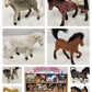 Melissa & Doug Pasture Pals 8 Horse Breeds and Case with a Plastic Jockey Person