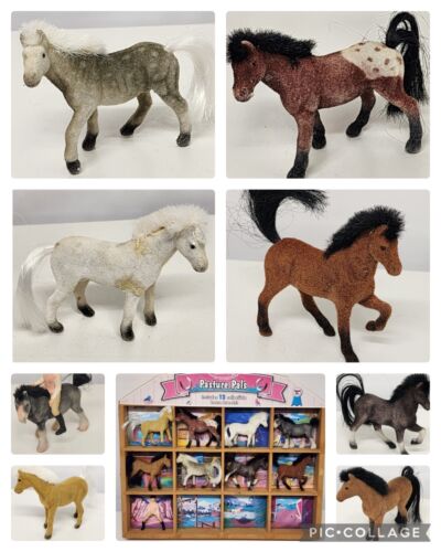 Melissa & Doug Pasture Pals 8 Horse Breeds and Case with a Plastic Jockey Person