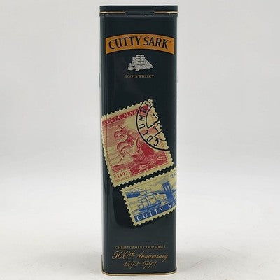 Cutty Sark Empty Whisky Tin 750ml Christopher Columbus 500th Anniversary Scots