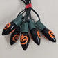 Halloween 10 Bulb Novelty Lights Ghosts and Pumpkins Vintage Tested & Working