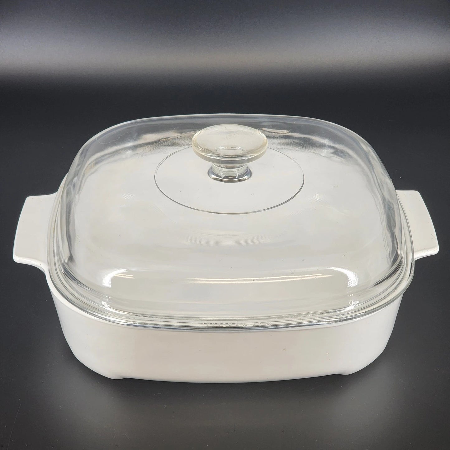 CorningWare MW-A-10 Microwave Browning Dish Skillet 10" with Pyrex A12C Lid Vtg