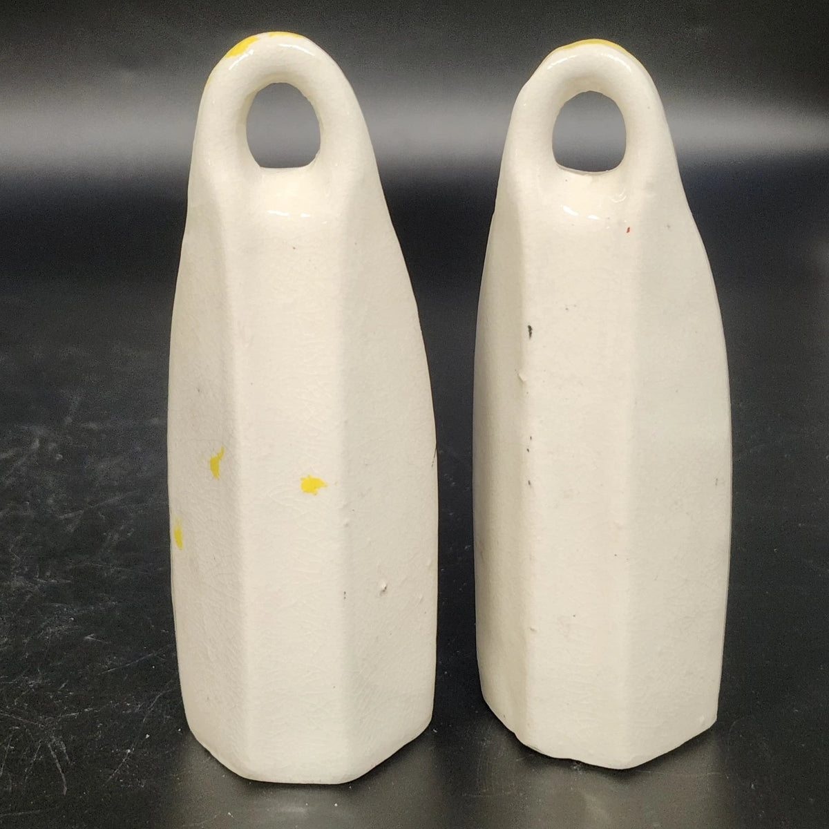 Clown Salt Pepper Shakers Oil Vinegar Cruet Set 4 Pc Ceramic Japan Vintage