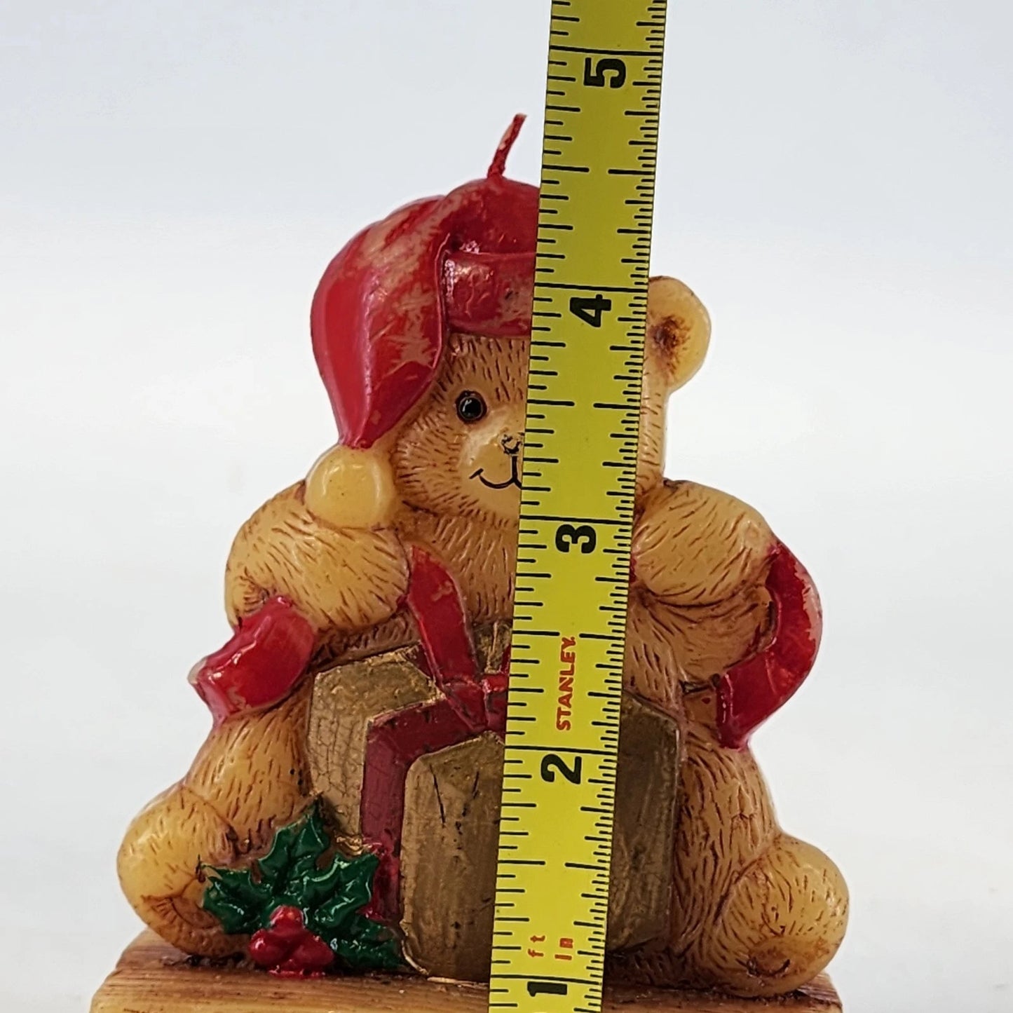 Vintage Jasco Teddy Bear Bayberry Candle Country Charm 4.5in