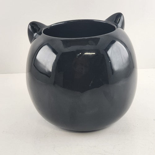 Yankee Candle Black Cat Kitty Candy Dish Halloween Friends Collection Ceramic 6"