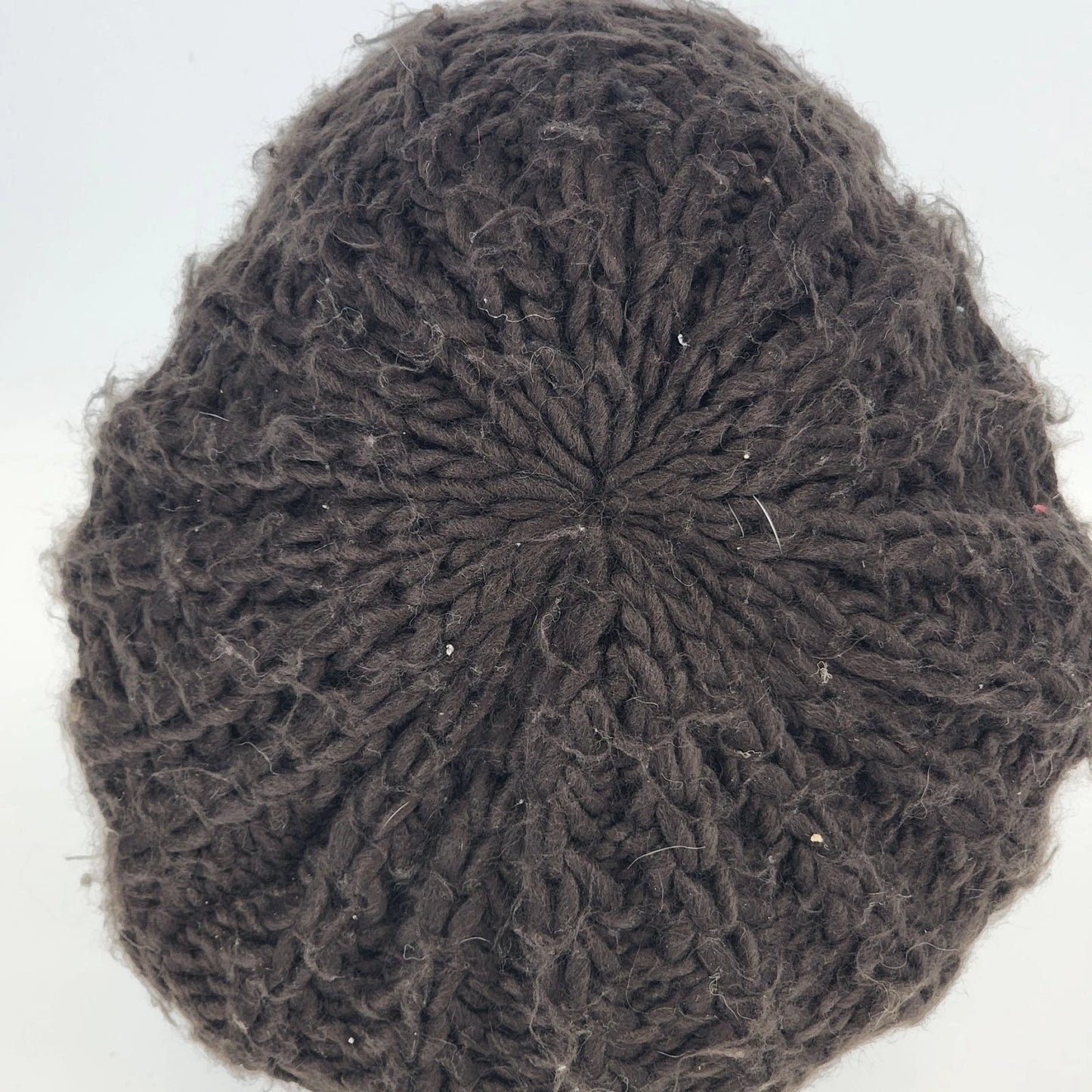 Knit Beret Women’s French Artist Hat Chocolate Brown Winter Beanie Slouchy Cap