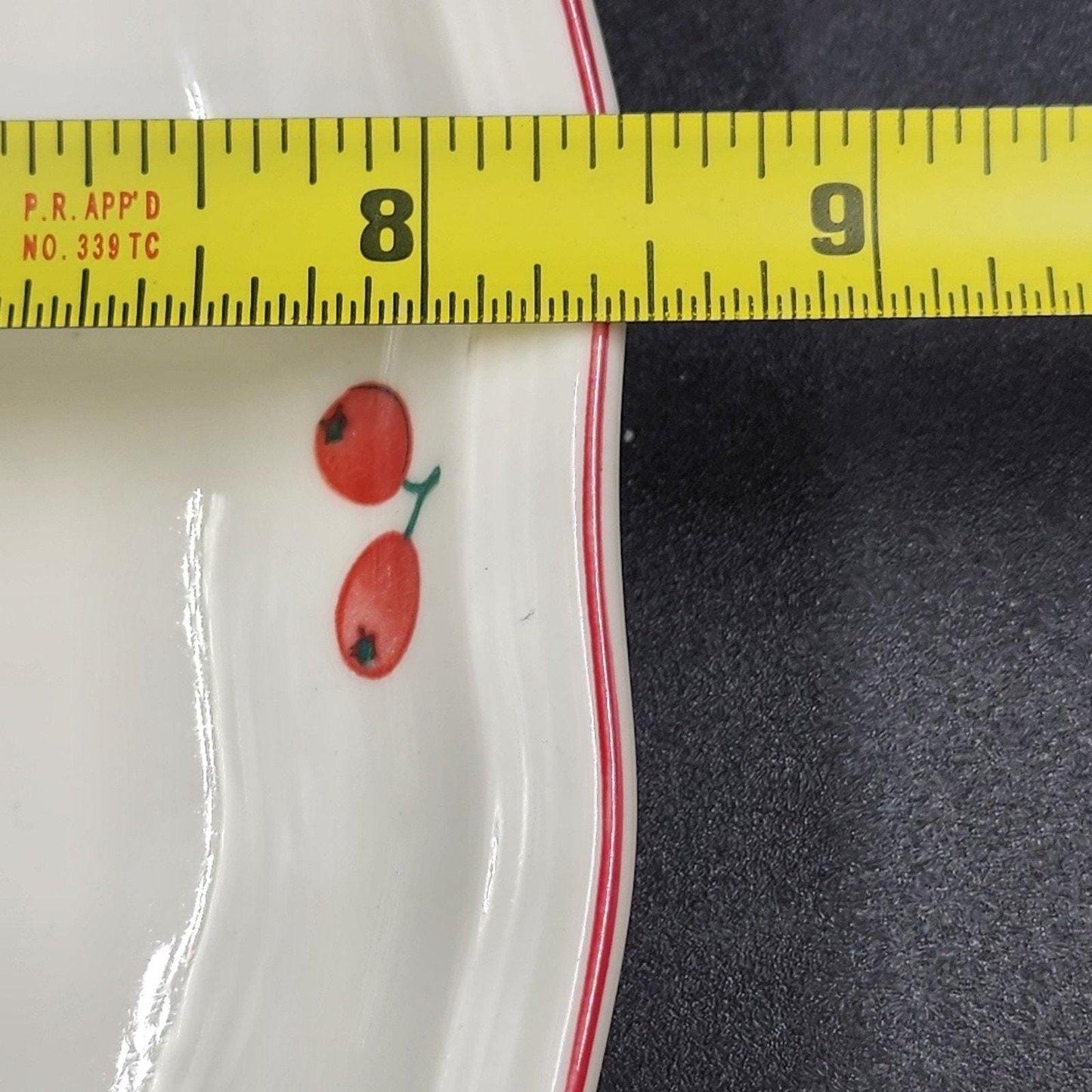 Villeroy & Boch Holly Square Handled Cake Plate 8.5" Vitro Porcelain EUC