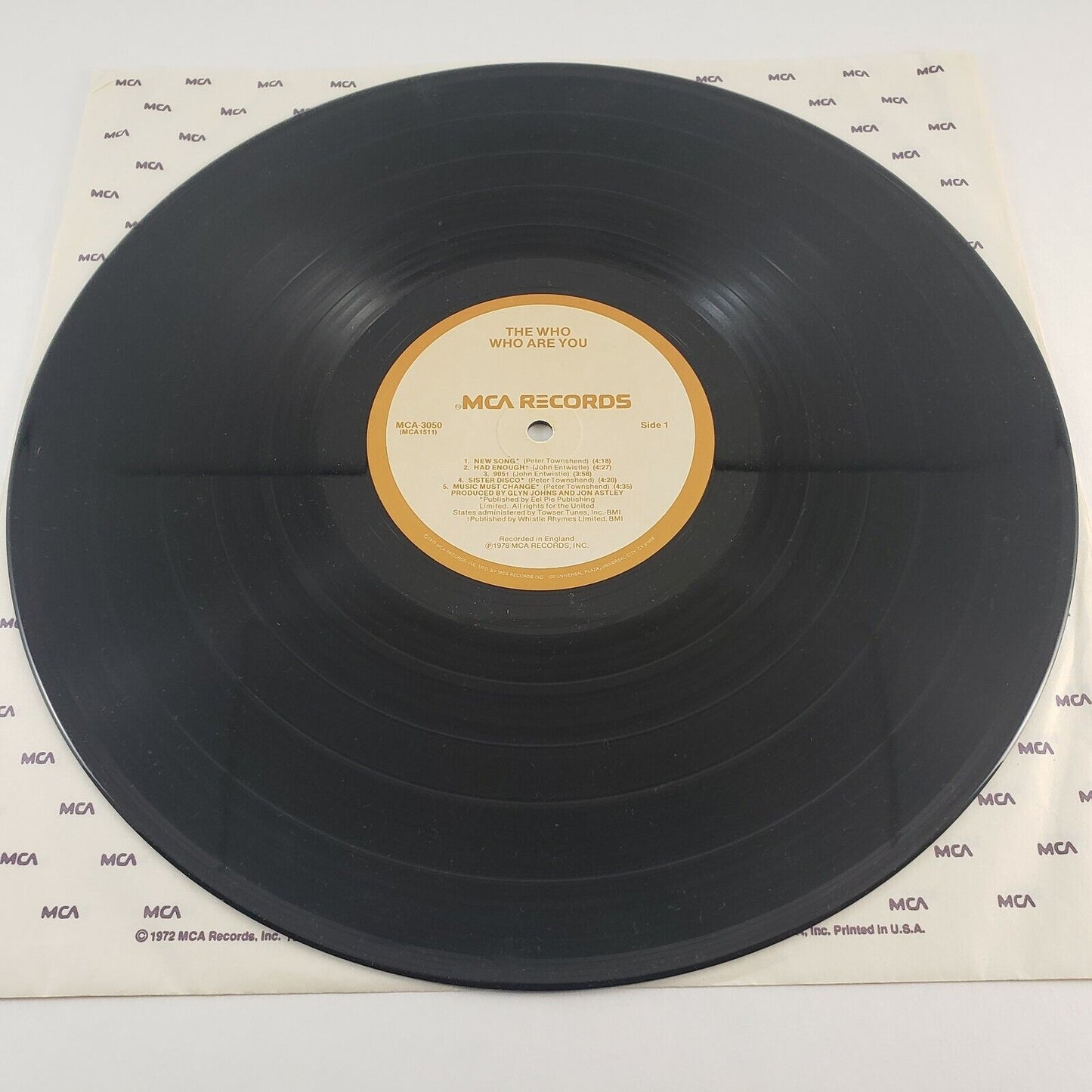 Who Are You by The Who LP Vinyl Album MCA3050 Music Must Change NEW SONG