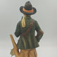ARDCO Hunter Man & Wood Gatherer Woman Figurines Pair w Dogs 15" Japan Vintage