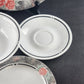 Corelle Occasions Silk and Roses 4pc Place Setting Corning USA Microwavable 1991