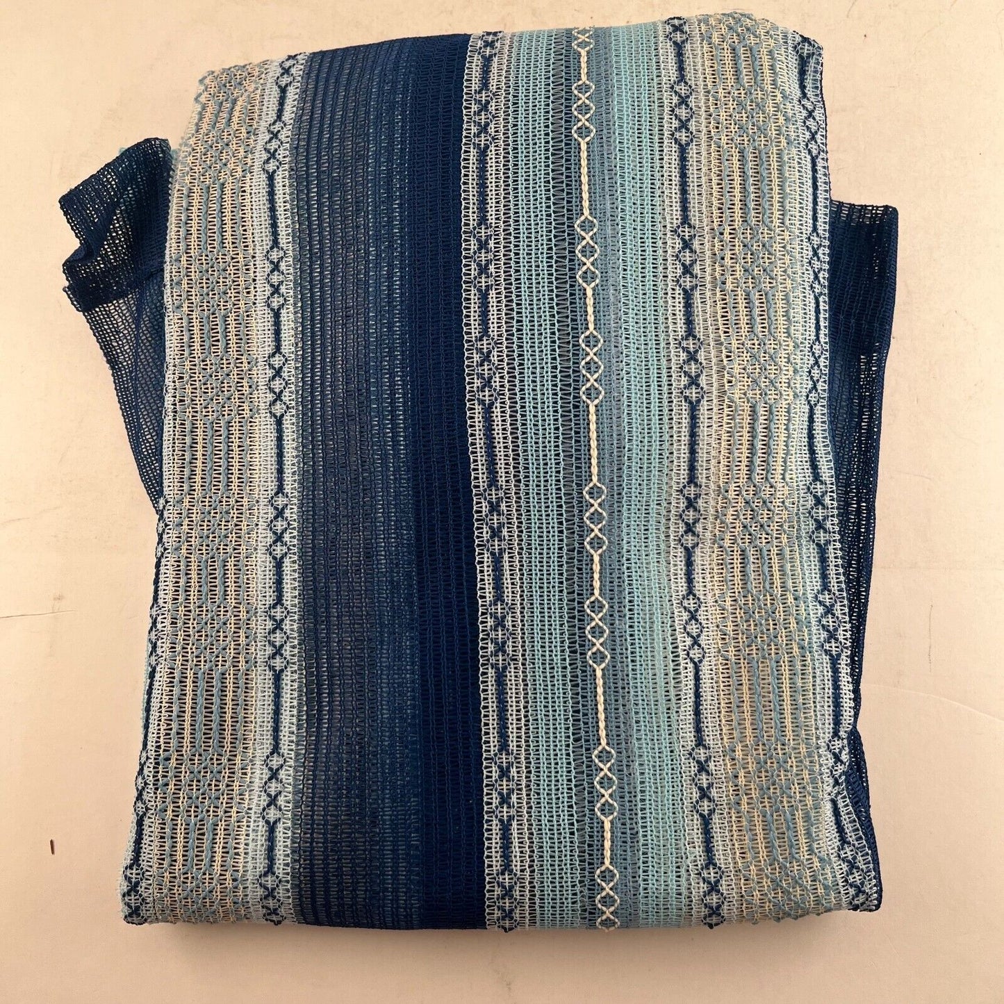Custom Tailored Draw Draperies Pair Ready To Hang Washable 30 x 36" Blue