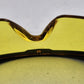 Gateway Strobe Safety Glasses Lightweight Telescoping Temples Side Shields Z87.1 (Black Frame, Amber Lens)