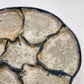 Studio Art Pottery Oyster Artichoke Plate Stoneware Serving OOAK Country