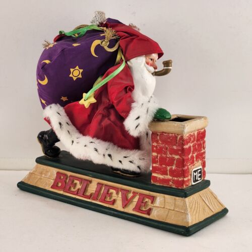 BELIEVE Santa Fabric Mache Midwest Of Cannon Falls by Mary Engelbreit Christmas