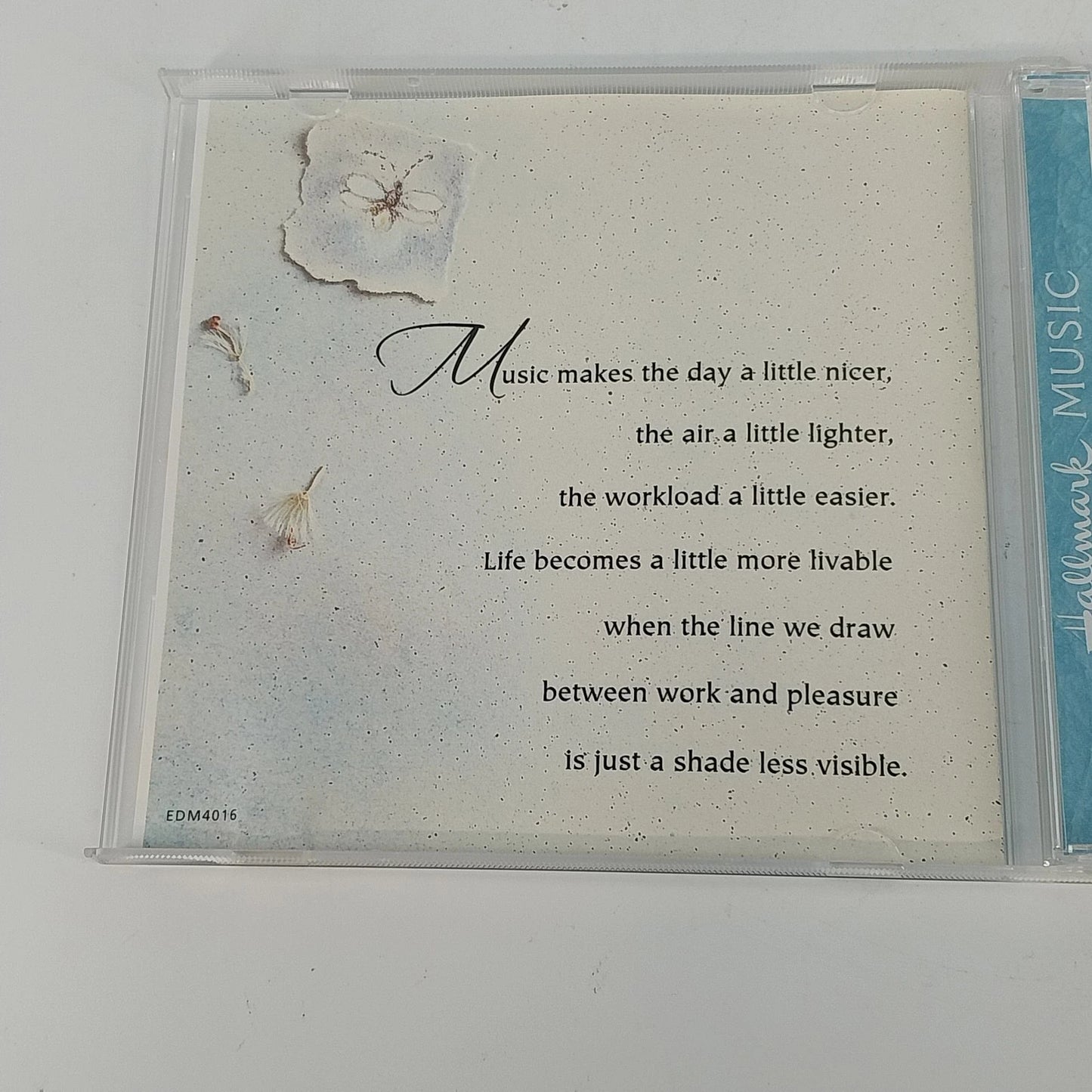 Hallmark Music CD Music For A Pleasant Workday 1997 Instrumental New Age Various
