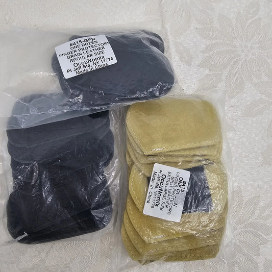 36 OccuNomix Split Leather Finger Protectors 3x 12-Pack Lg / XL – NOS #415 GFR