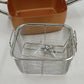 Copper Chef Deep Square Pan 9.5" Vent Lid 2 Handles and Frying Basket NOS