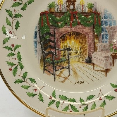 Lenox 1999 Annual Collector Christmas Plate 9th Series Numbered Winter's Warmth