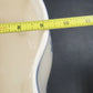 Vee Jackson California Pottery White Planter Blue Floral Footed Cachepot 9.5 in