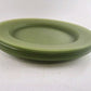 6 Pc Plastic Plates Outdoor Picnic Camping Dishes Green 9.75" Lunch Dinner