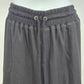Knox Rose Gray Jogger Casual Cargo Pants Embroidered Floral Elastic Waist Large