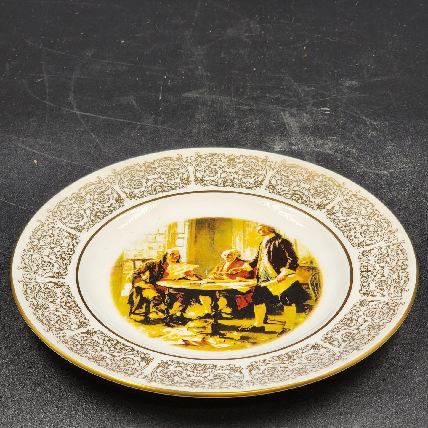 Wittnauer Collector’s Guild Drafting the Declaration of Independence Plate #JJ79