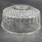 Arcoroc France Salad Serving Bowl Diamond Cut Crystal Clear Glass 5" Vintage
