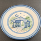 MA Hadley Covered Bridge Pottery Lunch Plate Luncheon Dessert 9" Stoneware