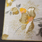 Leacock 52" Square Tablecloth with Four 18" Napkins Green Orange Floral Vintage