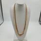 Set 4 Glass Beaded Necklaces Lot Orange Brown Clear Acrylic Seed Bead 17" Drop