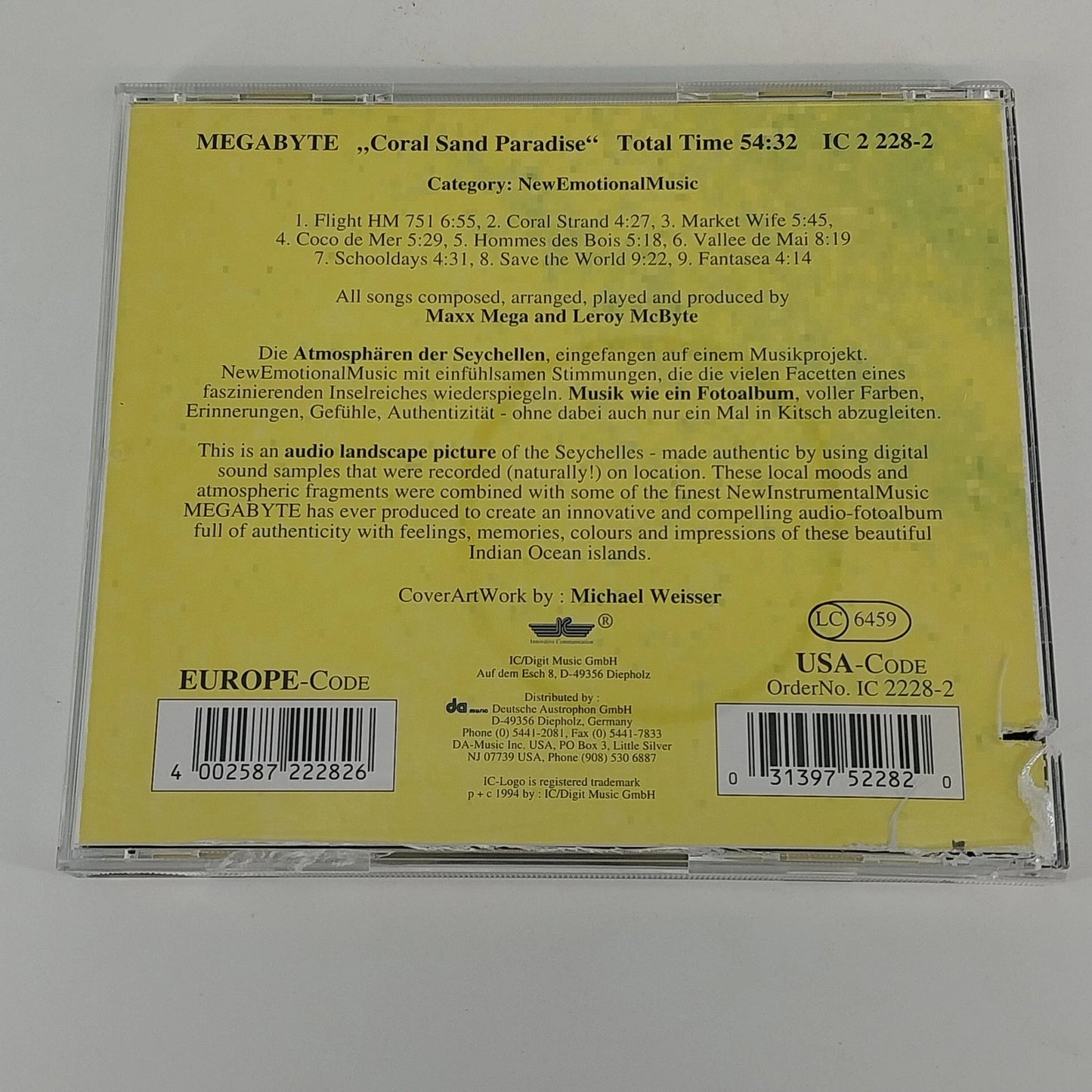 Megabyte Coral Sand Paradise CD Music Seychelles Ambient Electronic New Age