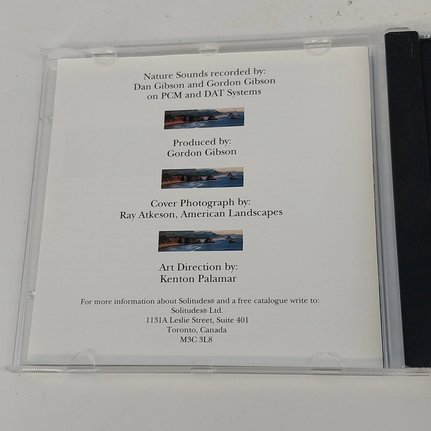 Dan Gibson Solitudes Nature Sound Collection Ocean Surf & Thunderstorm 2 CD 1995