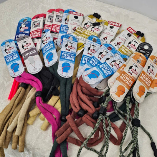 26 pc Chums Eyewear Retainer Lot Mixed Colors Safety Breakaway FR Wholesale