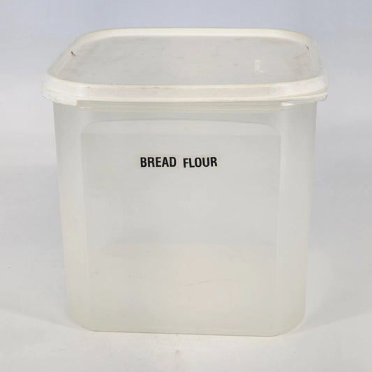 Tupperware Modular Mates 1621-1 Clear Storage Canister White Lid 1623-4 Vintage