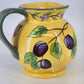 Claire Murray Bella Vita Ceramic Pitcher Hand Painted Floral Italy Style