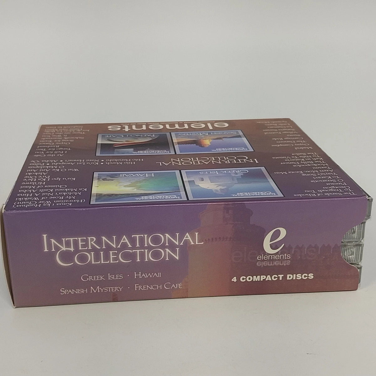 International Collection 4 CD Set Greek Isles Hawaii Spanish French Cafe Sealed