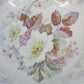 German Transferware Serving Bowl Roses Floral Scalloped Beaded Rim 10.5" Antique