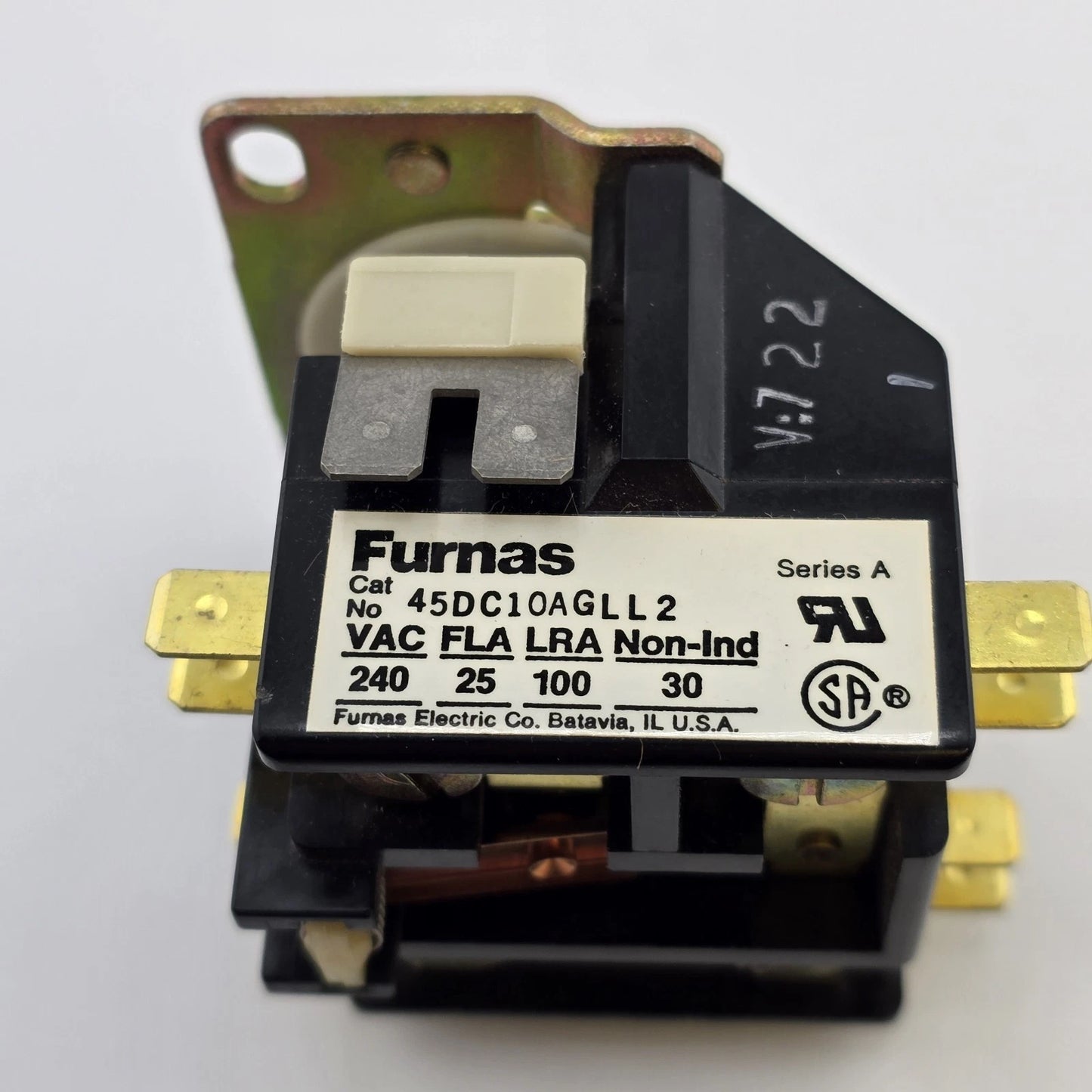 Furnas 45DC10AGLL2 Definite Purpose Magnetic Contactor 25-30A 1P 208-240V Coil