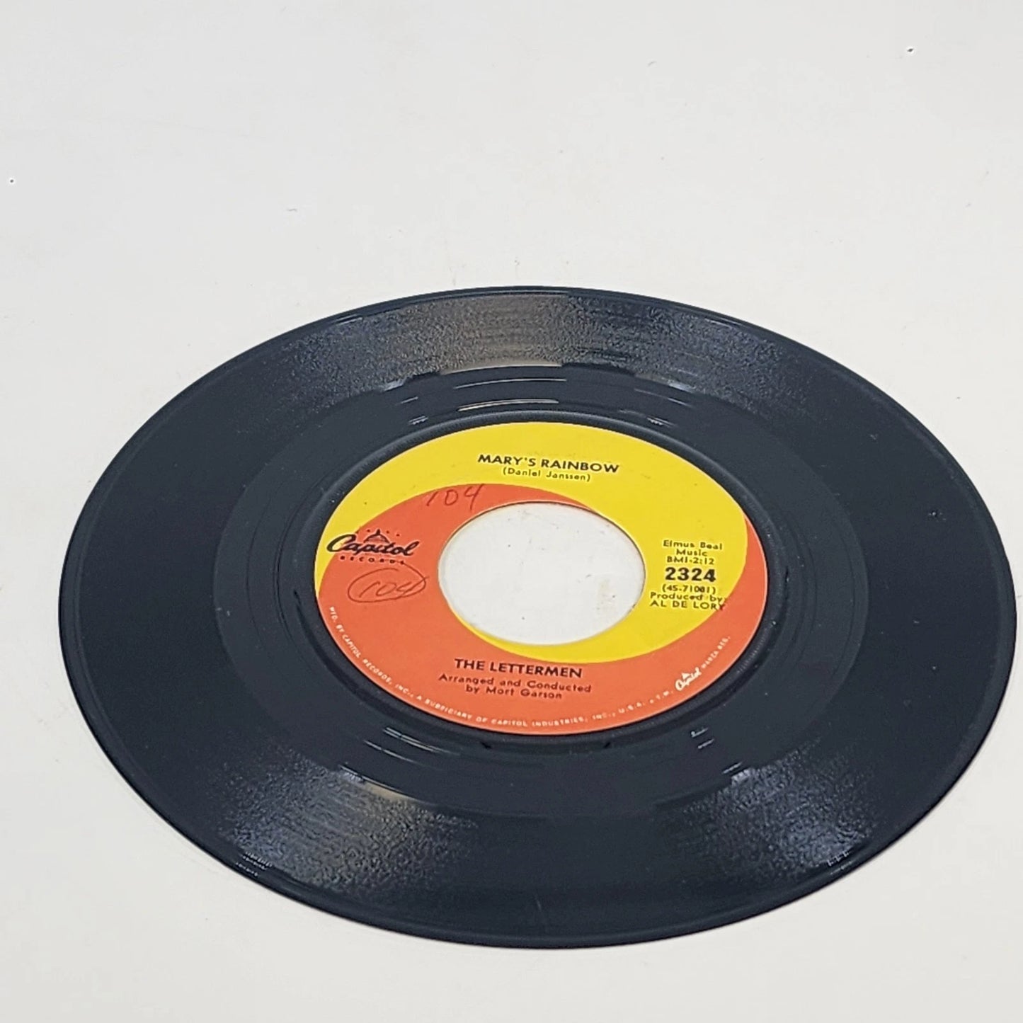 The Lettermen Put Your Head On My Shoulder 45RPM Vinyl