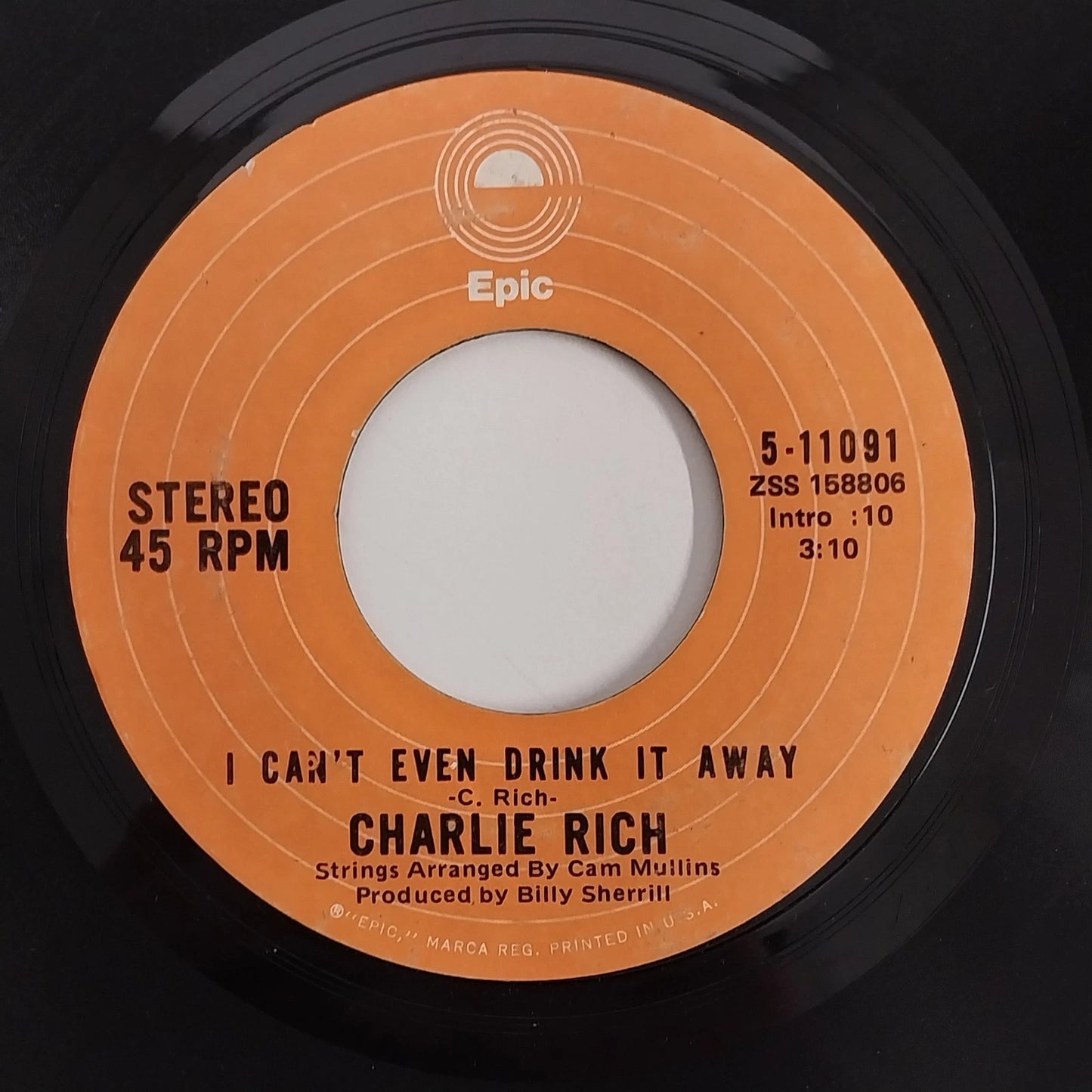 Charlie Rich 45 RPM Vinyl Lot 4 Country Singles Epic RCA 1973-74 Behind Closed