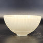 Pressed Milk Glass Ribbed Lamp Slip Shade Scalloped 6" Rim 1.5" Fitter Antique