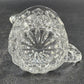 Gorham Crystal Althea Creamer & Sugar Bowl Set Elegant Cut Glass Vintage 1960s