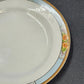 6 Nebraska Blue Bread & Butter Plates England Blue Rim Flower Accent J&G Meakin