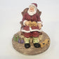 Candle-lite Sleeping Santa Candle Topper Figurine 4.25" Chair Cats Dog Gifts Vtg