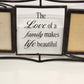 Love of Family Metal Wall Photo Frame Collage 6x4 Black 28in