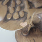 3 Atlantic Mold Ceramic Nativity Figurines Brown Glaze Wisemen & Beggar