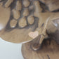 3 Atlantic Mold Ceramic Nativity Figurines Brown Glaze Wisemen & Beggar